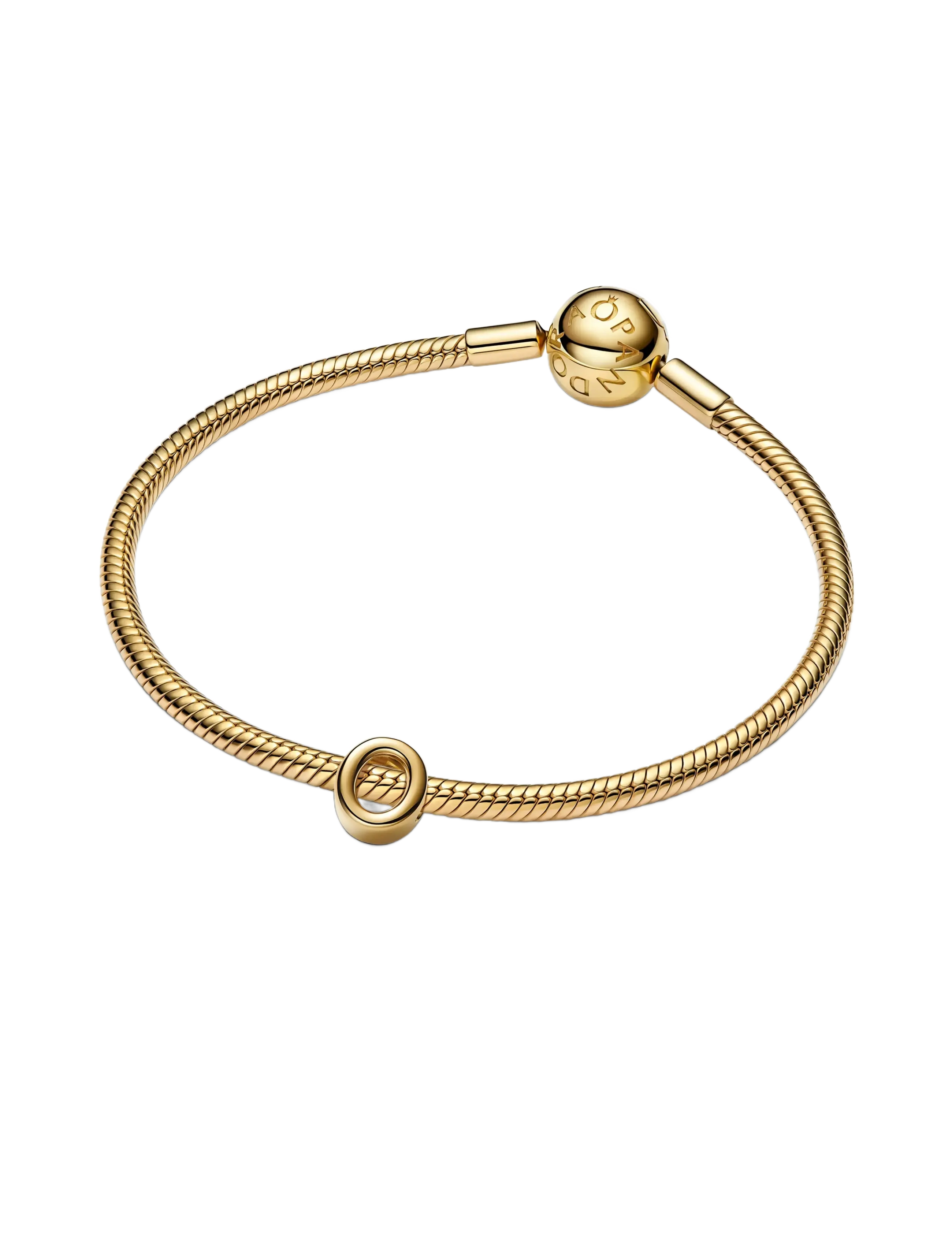 Pandora - Letter O 14k gold-plated charm - pendants - no color - 2