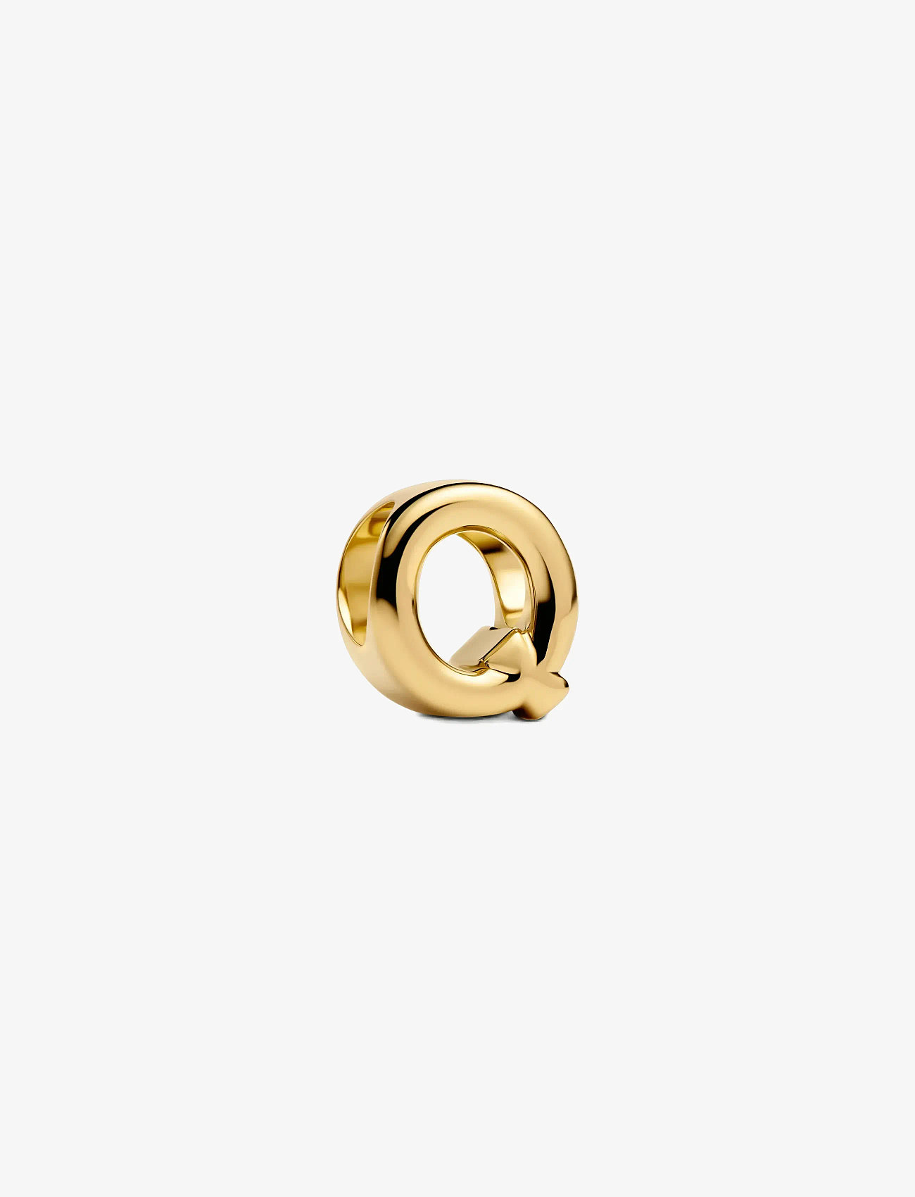 Pandora - Letter Q 14k gold-plated charm - hängen & berlocker - no color - 1