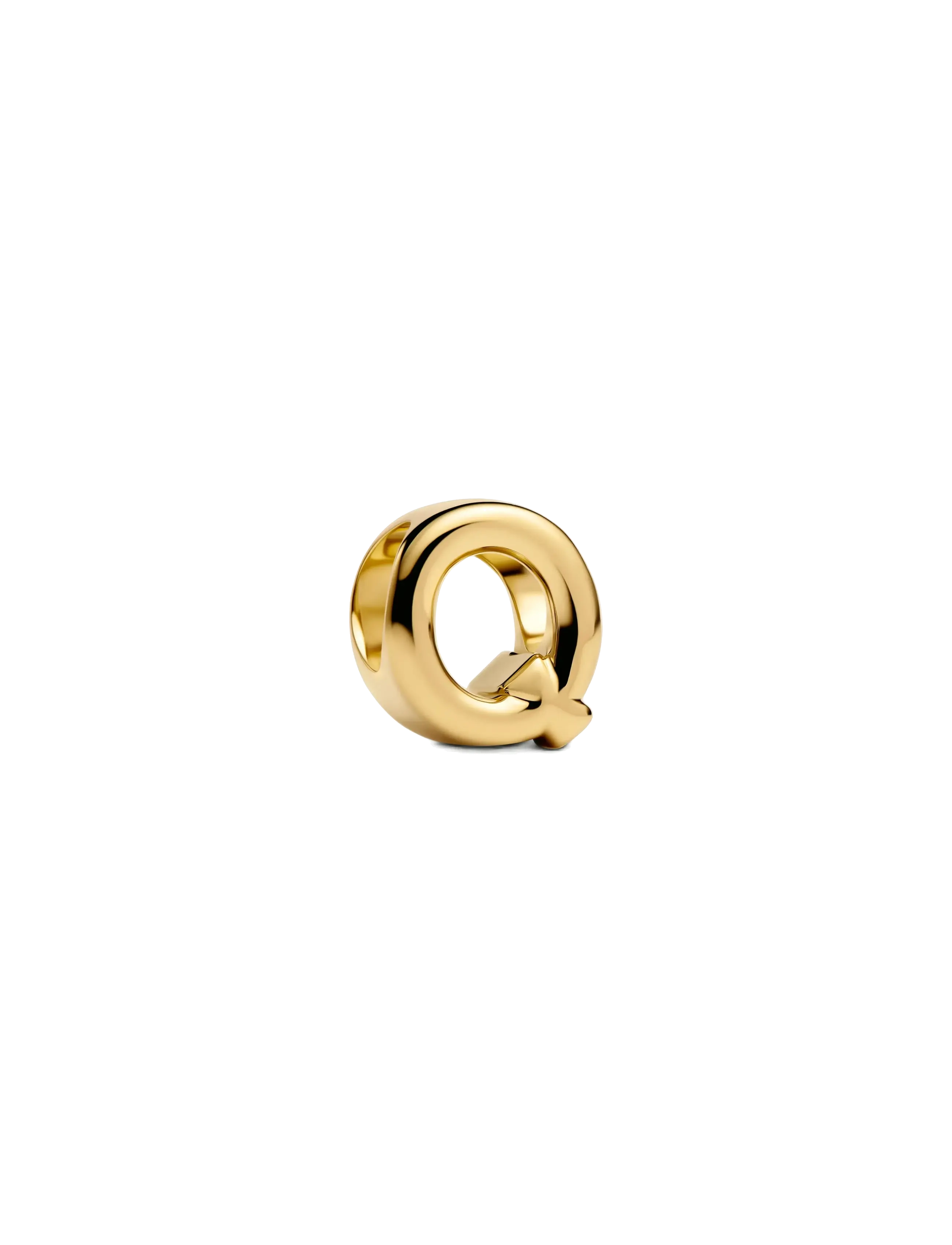 Letter Q 14k gold-plated charm - NO COLOR