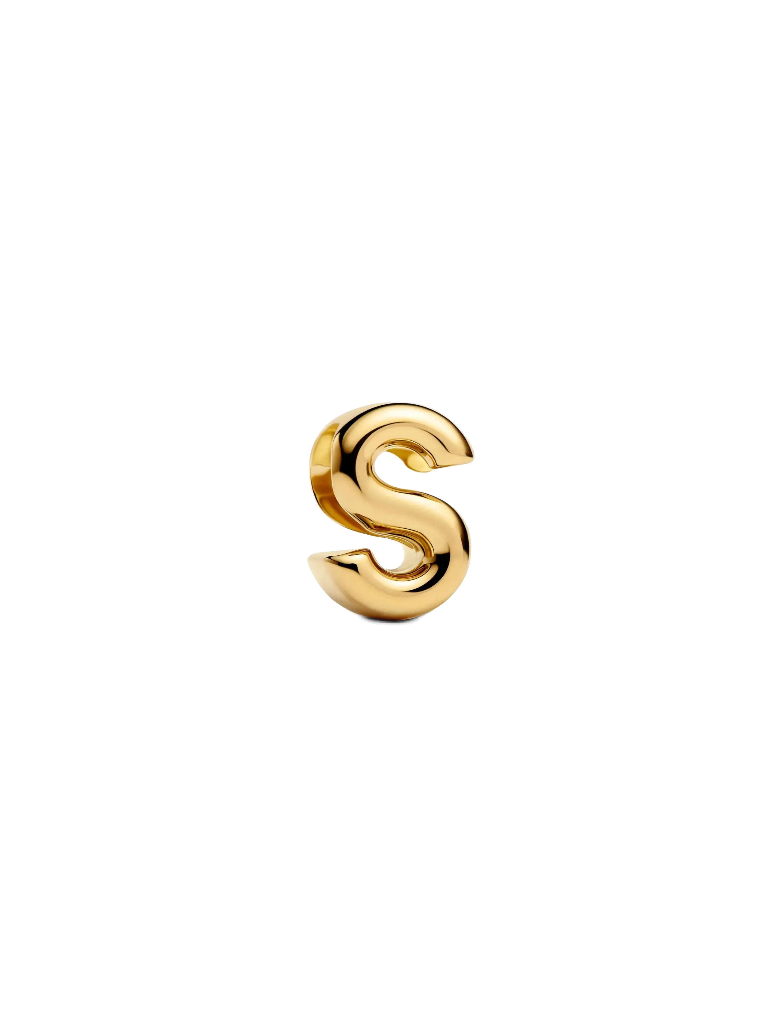 Pandora Letter S 14k gold-plated charm - Charms - NO COLOR / undefined