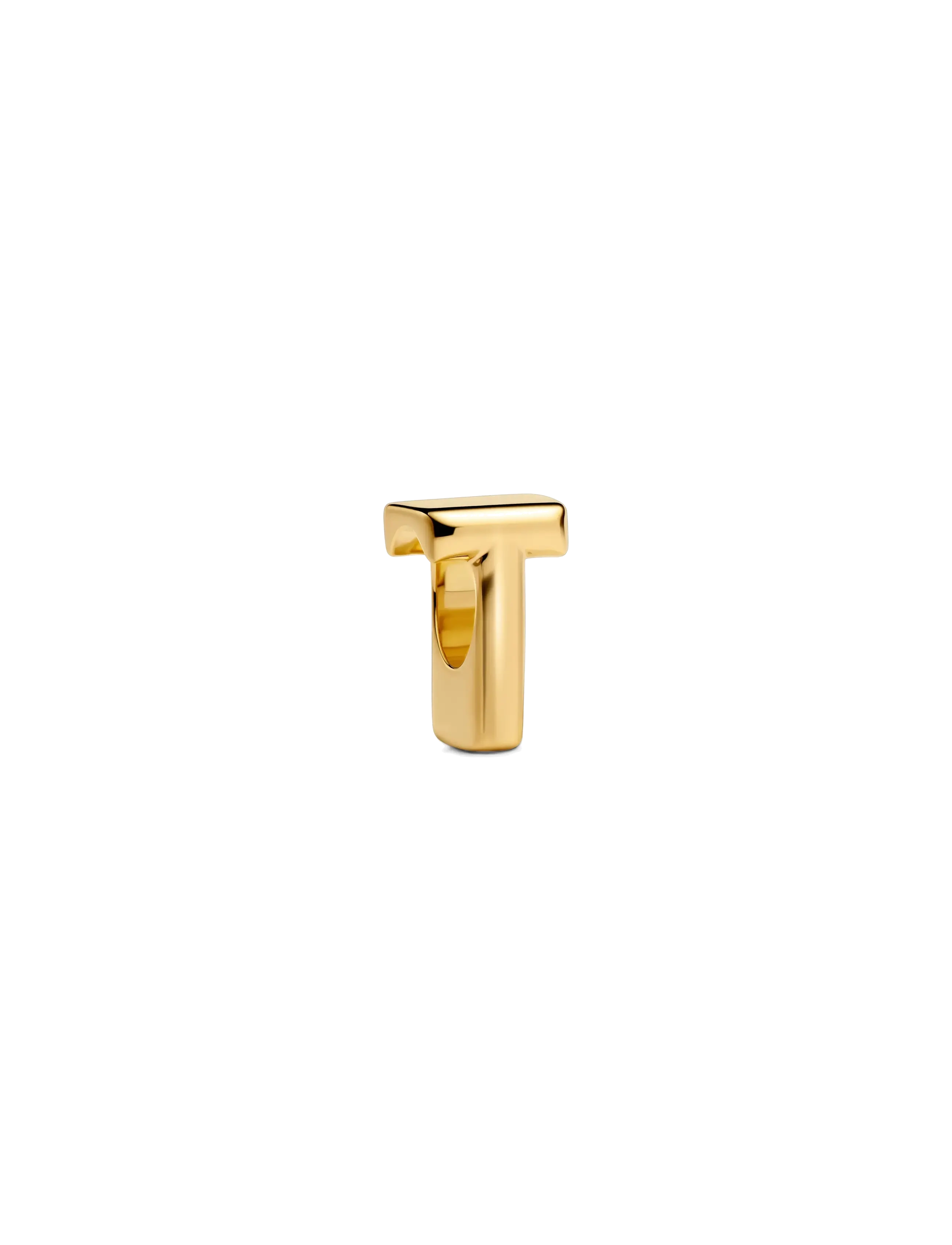Pandora Letter T 14k gold-plated charm - Charms - NO COLOR / undefined