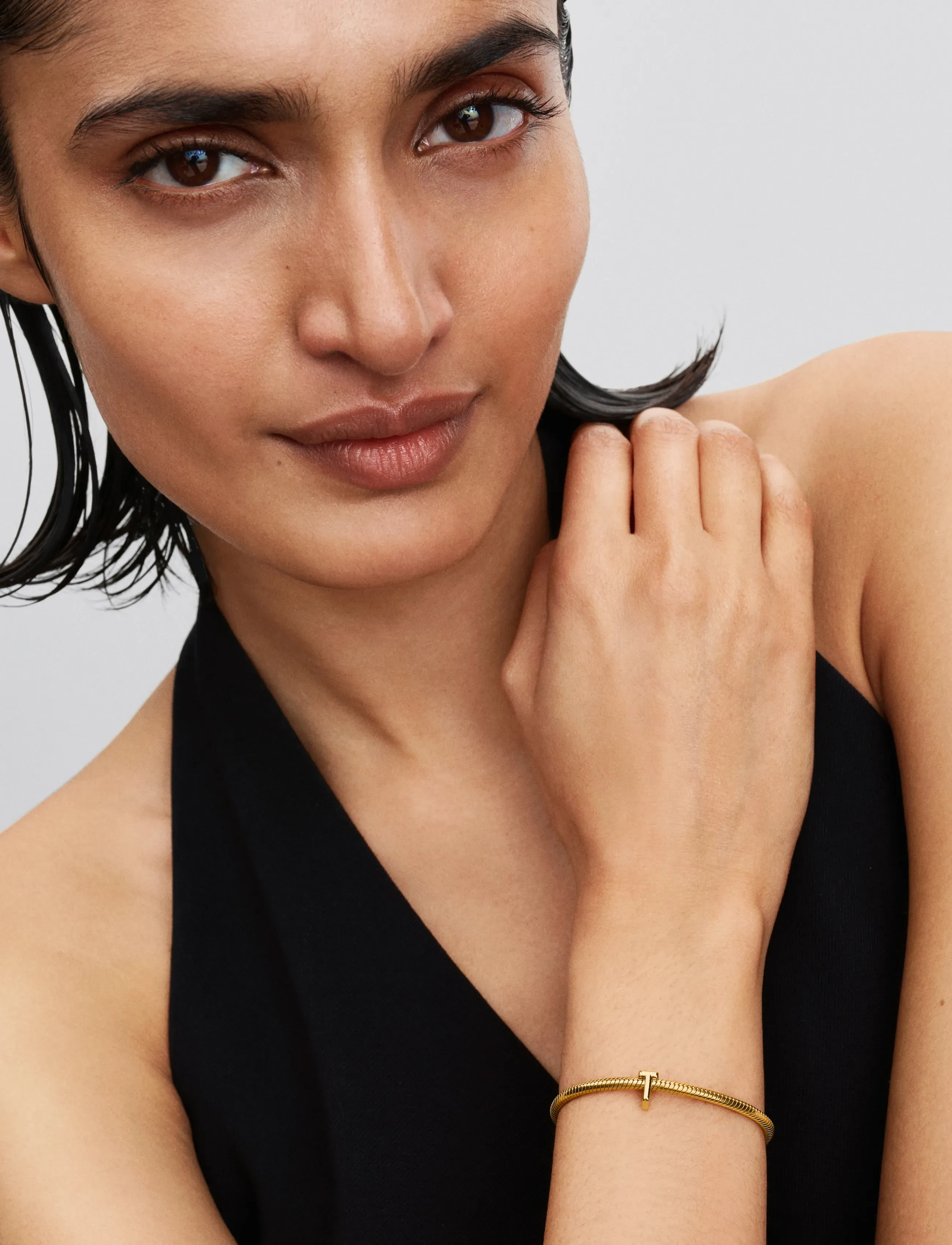 Pandora Letter T 14K Gold-Plated Charm, Bogstav Charm, Guld, Str: ONE SIZE