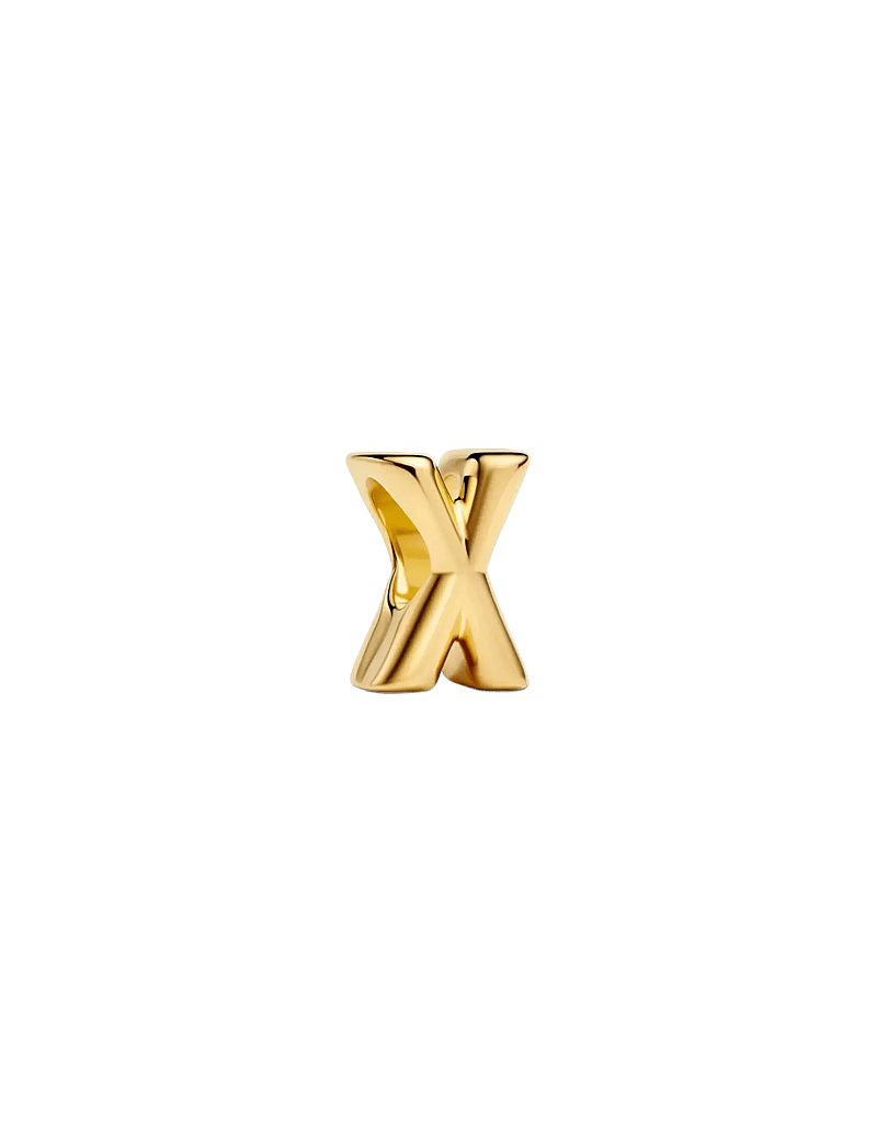 Pandora - Letter X 14k gold-plated charm - pendants - no color - 1