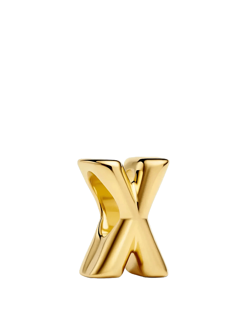 Pandora - Letter X 14k gold-plated charm - pendants - no color - 2