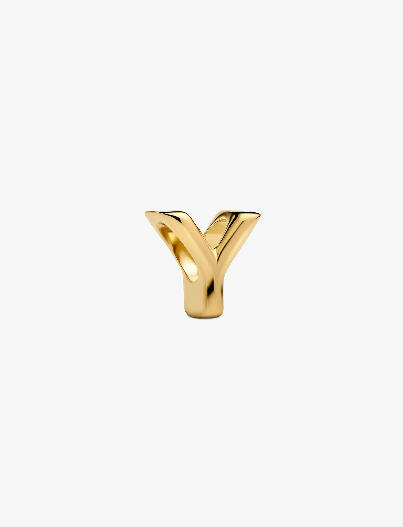 Pandora - Letter Y 14k gold-plated charm - vedhæng - no color - 1