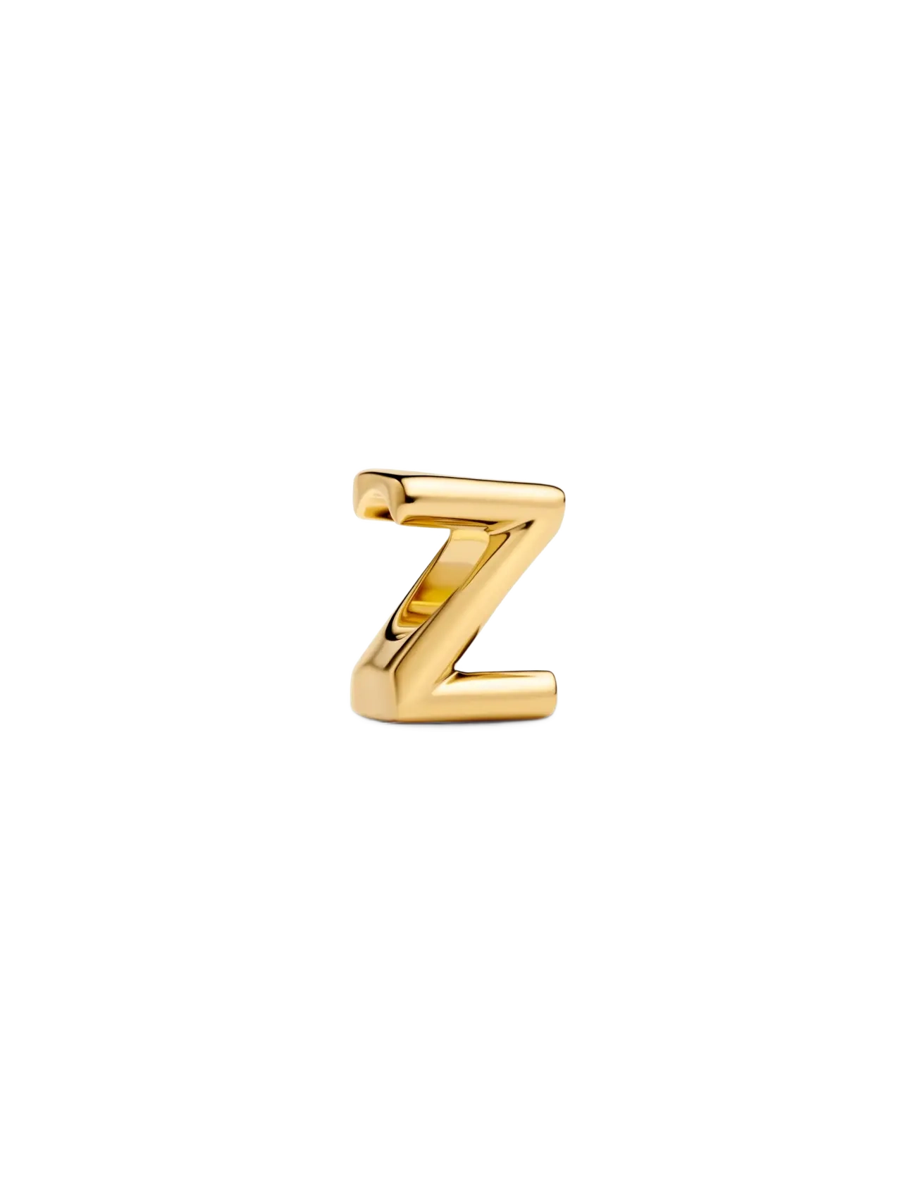 Letter Z 14k gold-plated charm - NO COLOR