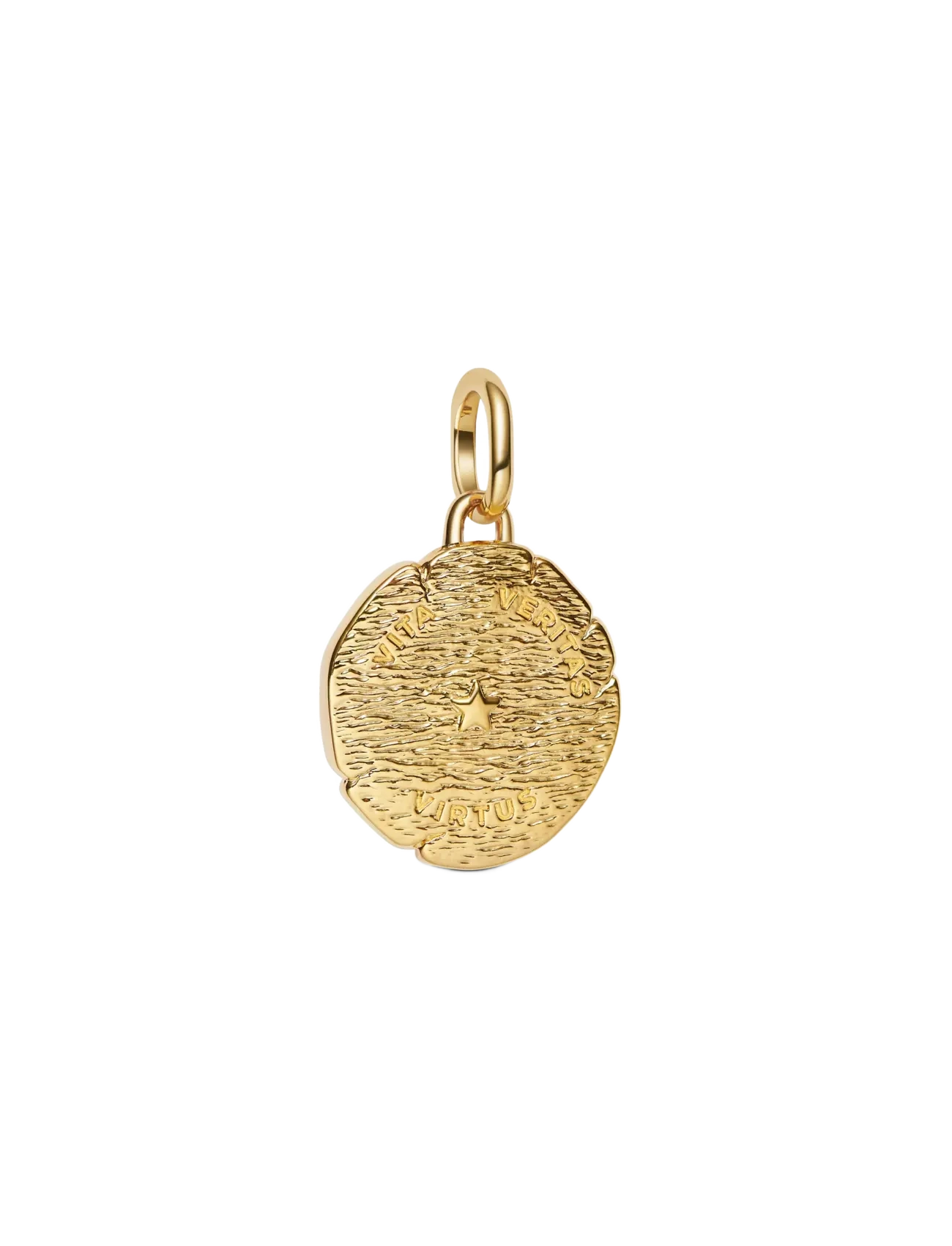 Pandora - Lion 14k gold-plated medallion with clear cubic zirconia - anhänger - clear - 2