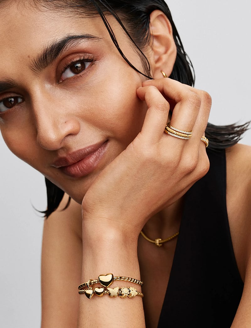 Pandora - Heart 14k gold-plated mini charm - no color - 0