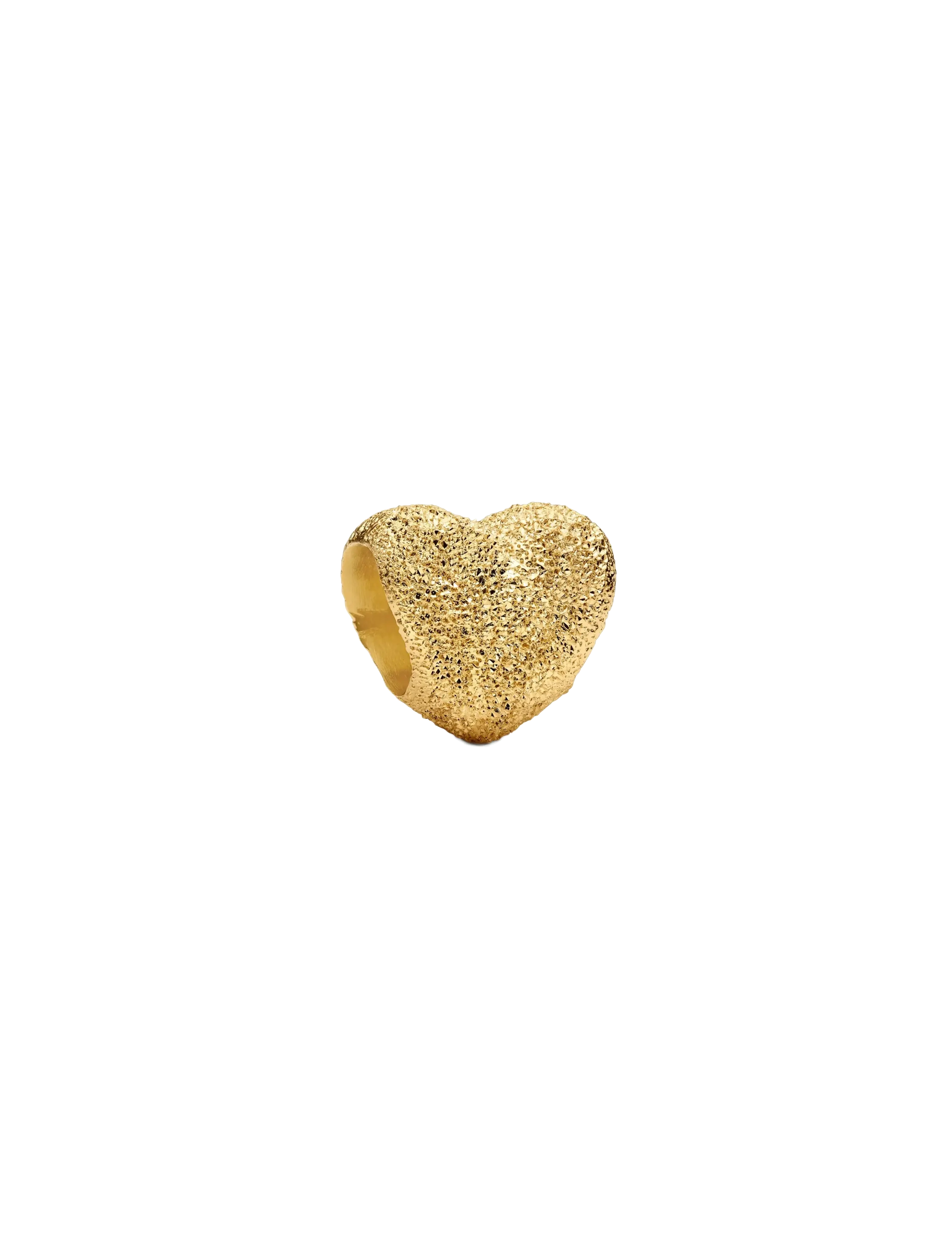 Pandora Textured Heart Mini Charm - Charms - NO COLOR / undefined
