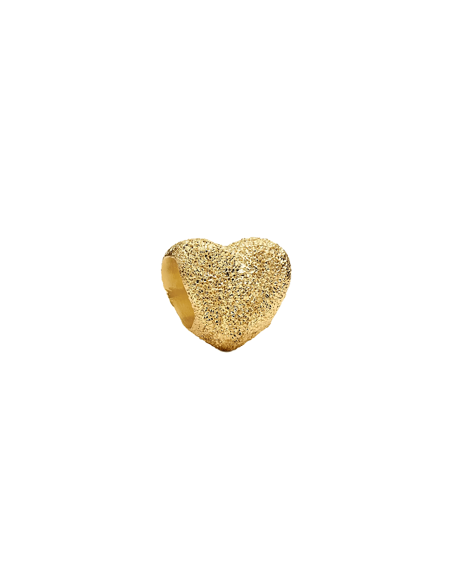Pandora - Textured Heart Mini Charm - hängen & berlocker - no color - 1