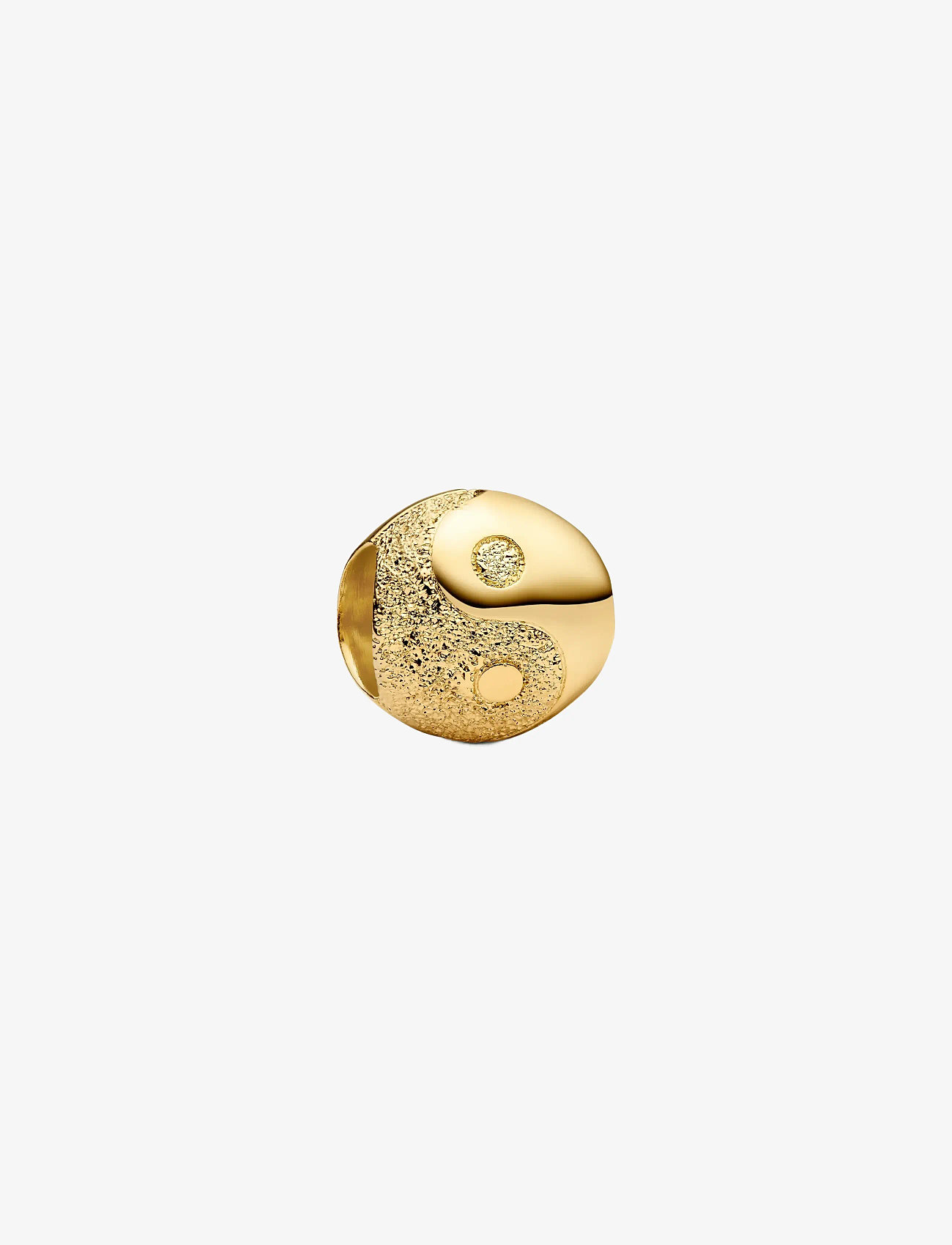 Pandora - Textured yin and yang 14k gold-plated mini charm - vedhæng - no color - 1