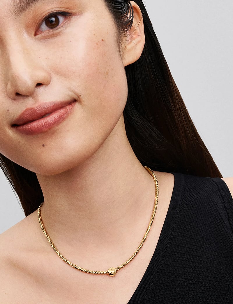 Pandora - Textured yin and yang 14k gold-plated mini charm - anhänger - no color - 0