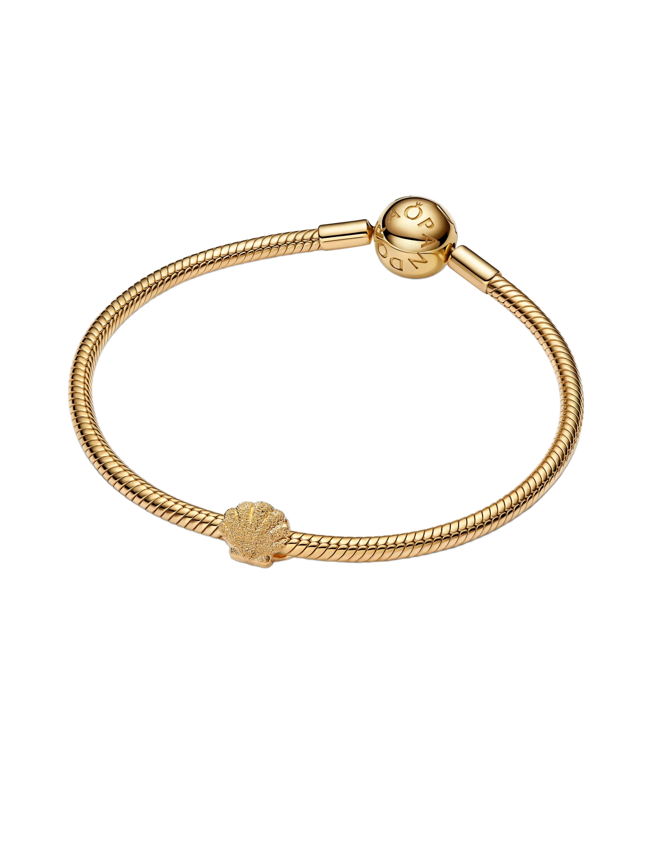 Pandora - Textured Shell Mini Charm - vedhæng - no color - 2