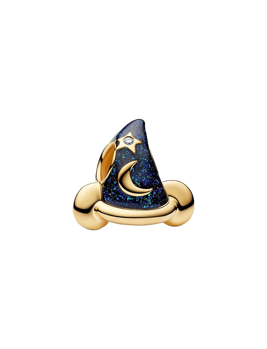 Pandora - Disney Sorcerers hat 14k gold-plated charm - blue - 1