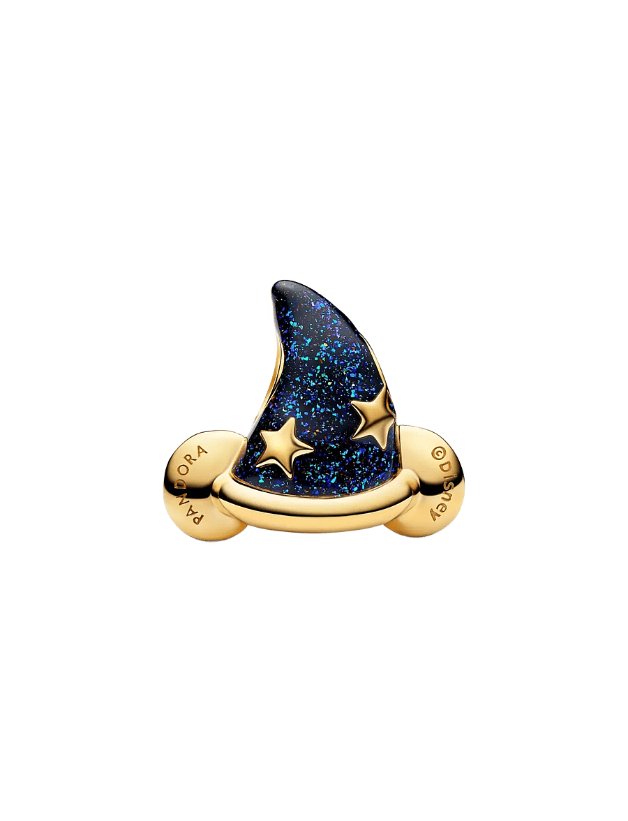 Pandora - Disney Sorcerers hat 14k gold-plated charm - blue - 2