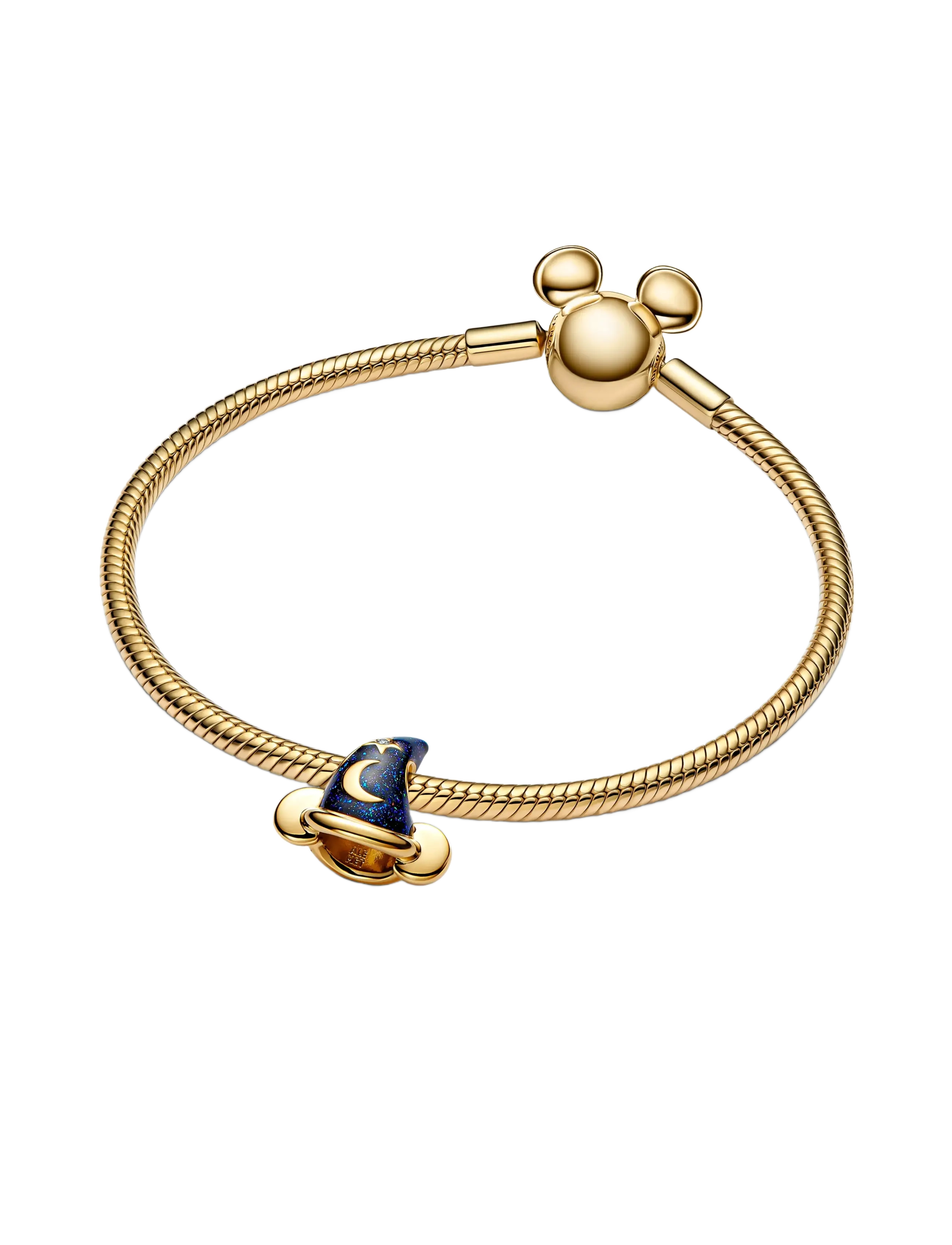 Pandora - Disney Sorcerers hat 14k gold-plated charm - blue - 3