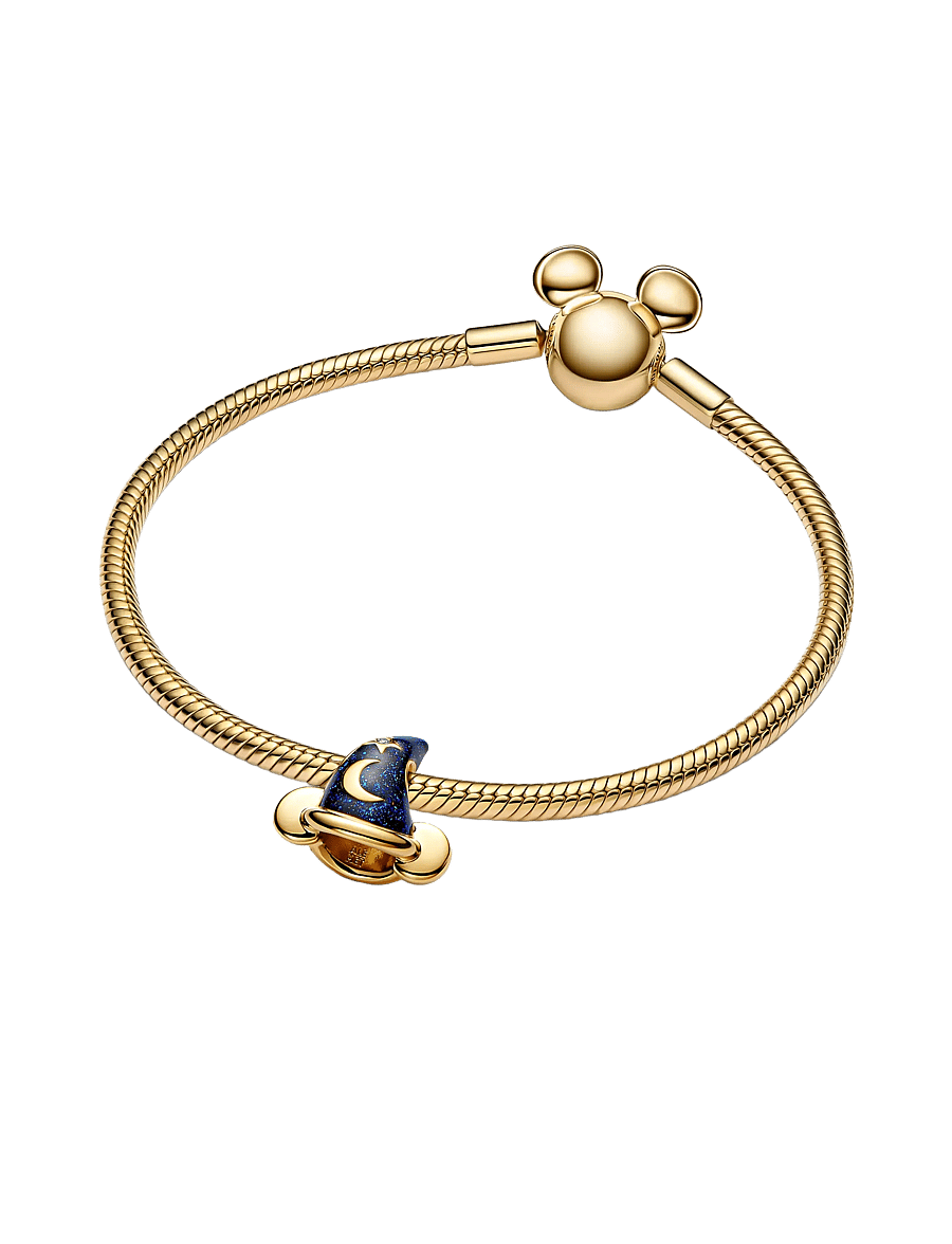 Pandora - Disney Sorcerers hat 14k gold-plated charm - blue - 3