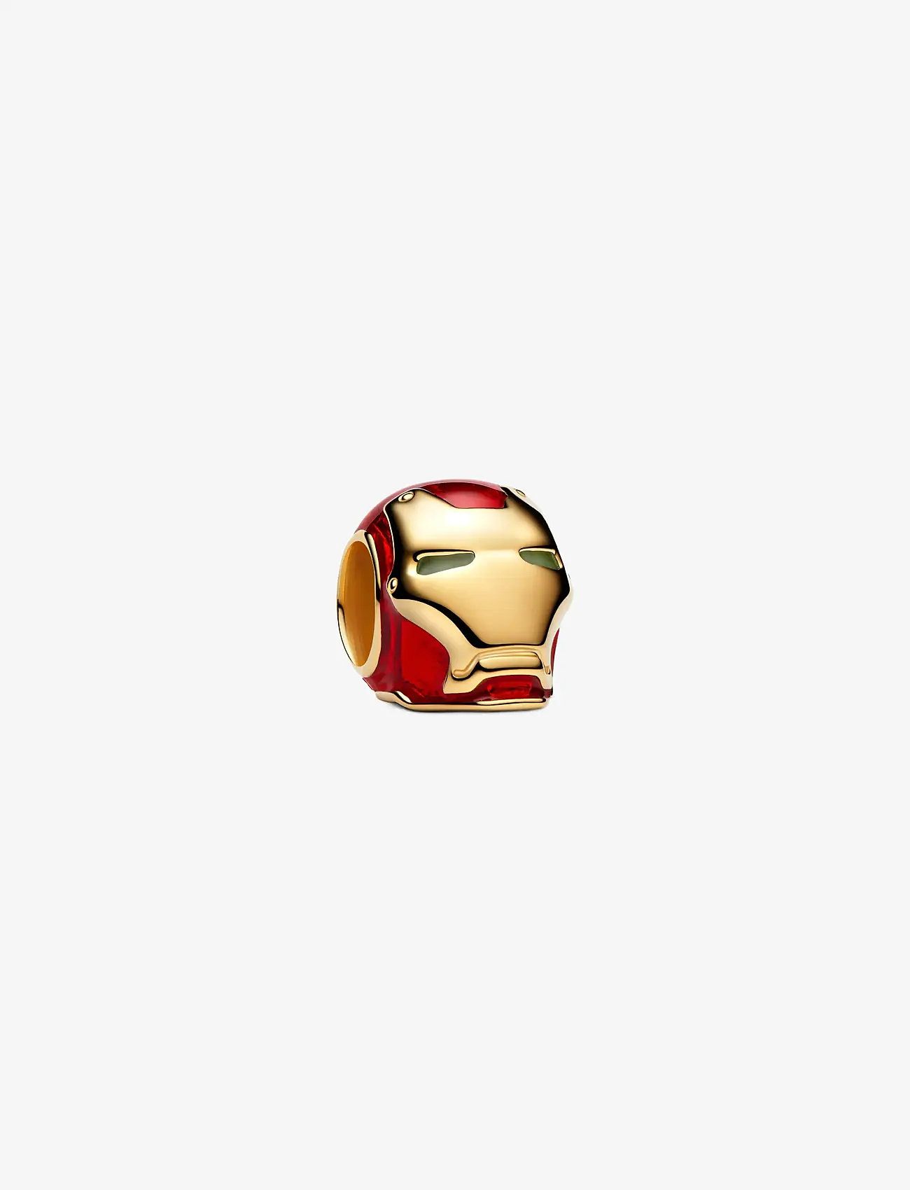 Pandora - Marvel Iron Man 14k gold-plated charm with glow in the dark and red enamel - hängen & berlocker - red - 1