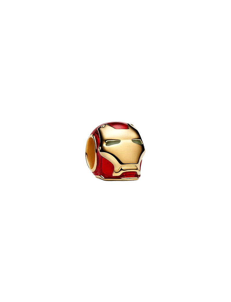 Pandora - Marvel Iron Man 14k gold-plated charm with glow in the dark and red enamel - anhänger - red - 1