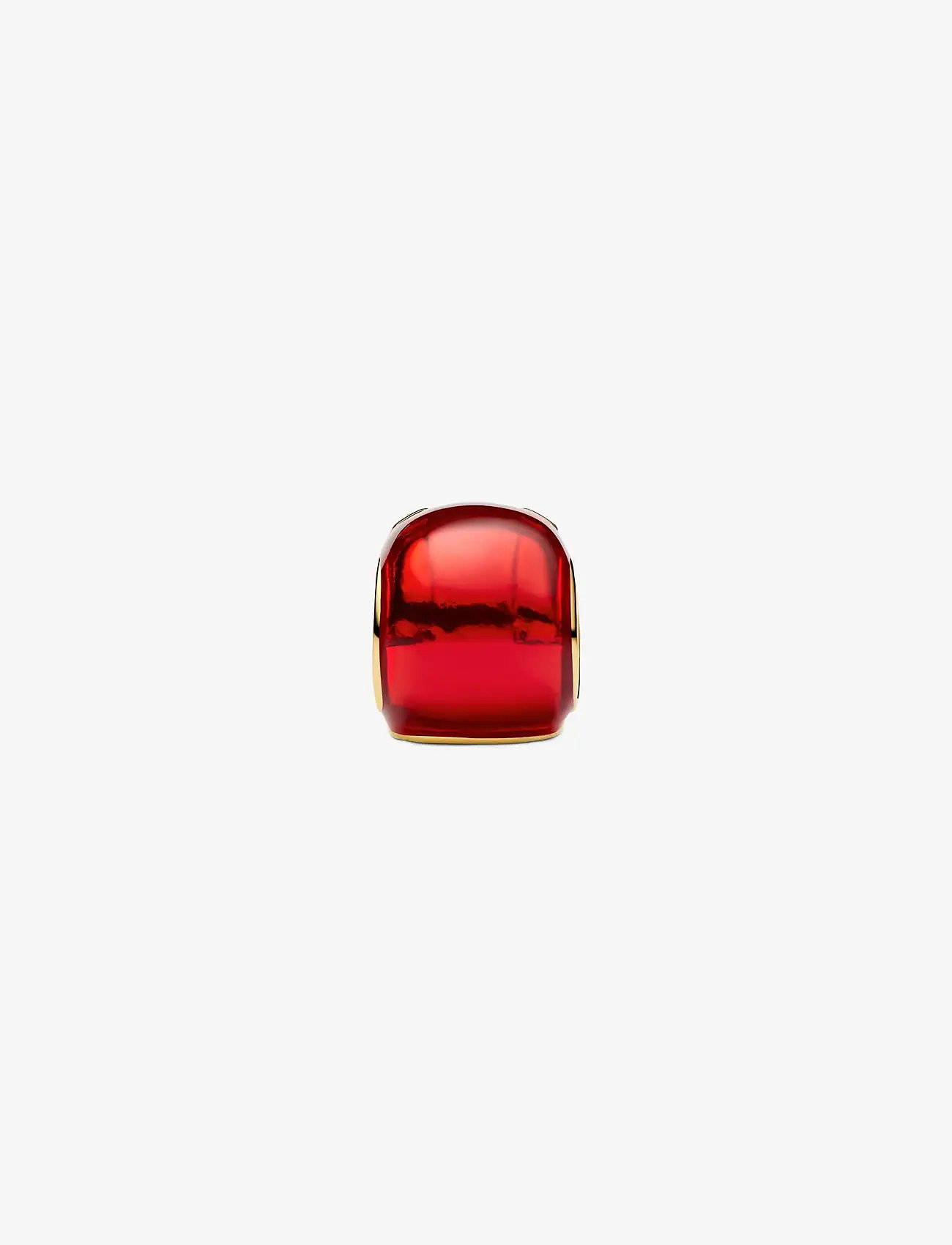 Pandora - Marvel Iron Man 14k gold-plated charm with glow in the dark and red enamel - hängen & berlocker - red - 2