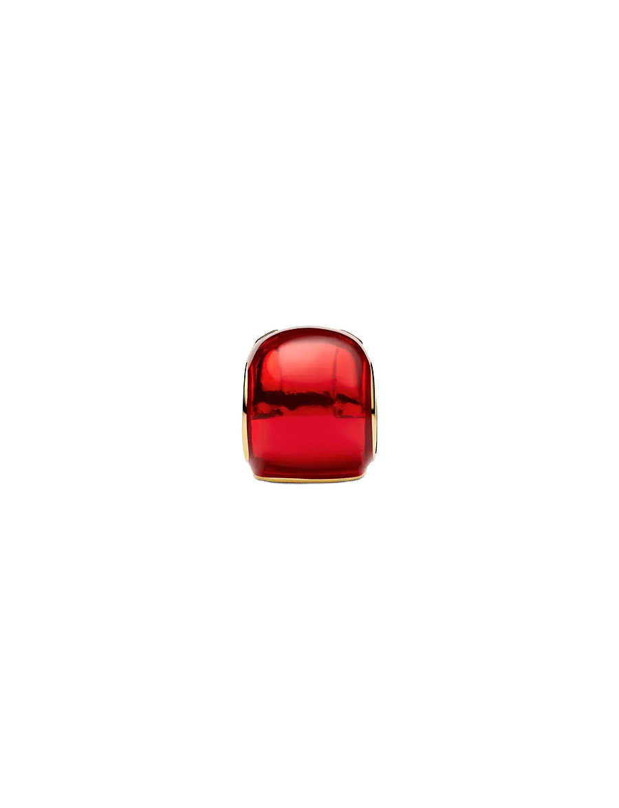 Pandora - Marvel Iron Man 14k gold-plated charm with glow in the dark and red enamel - anhänger - red - 2