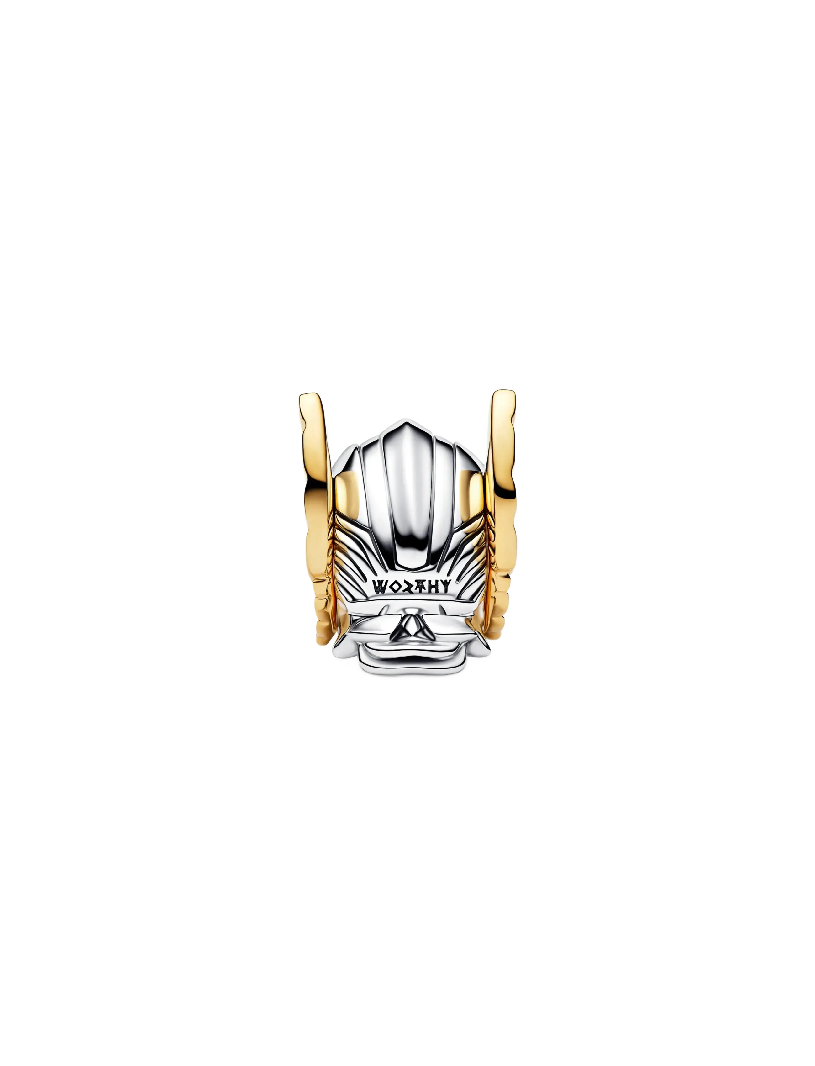 Pandora - Marvel Thor helmet sterling silver and 14k gold-plated charm - pendants - no color - 2