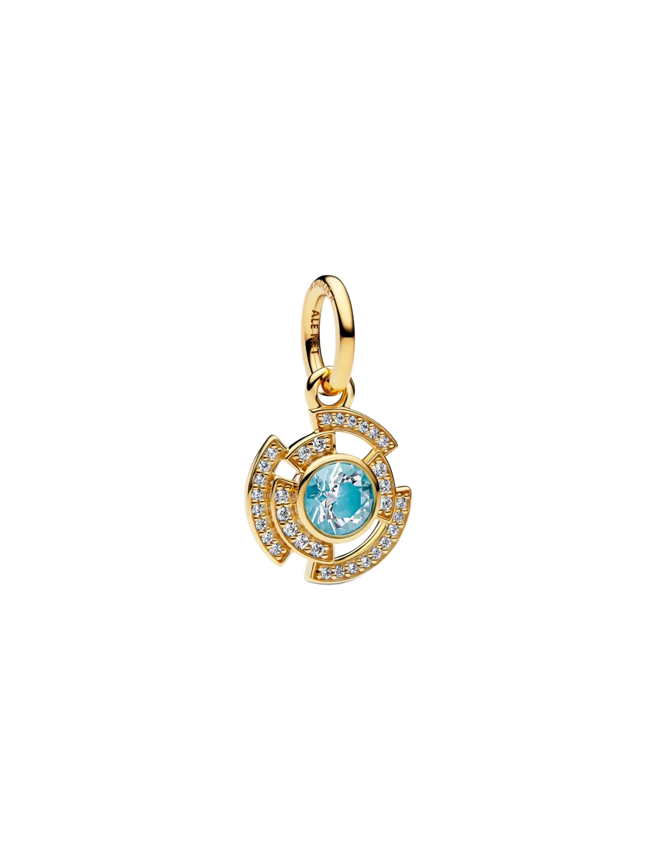 Pandora Marvel Iron Man 14k gold-plated dangle with clear cubic zirconia and glow in the dark enamel - Charms - GREEN / gold