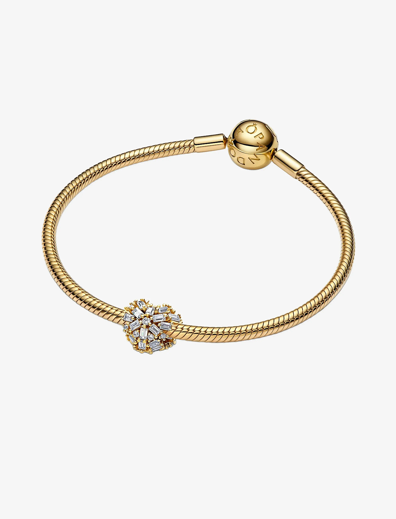 Pandora Heart 14k Gold-plated Charm With Clear Cubic Zirconia ...