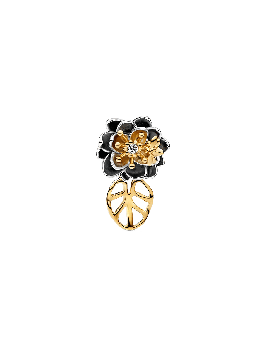 Pandora - Disney Princess Tiana Lotus Flower Lab-grown Diamond Charm - vedhæng - clear - 1