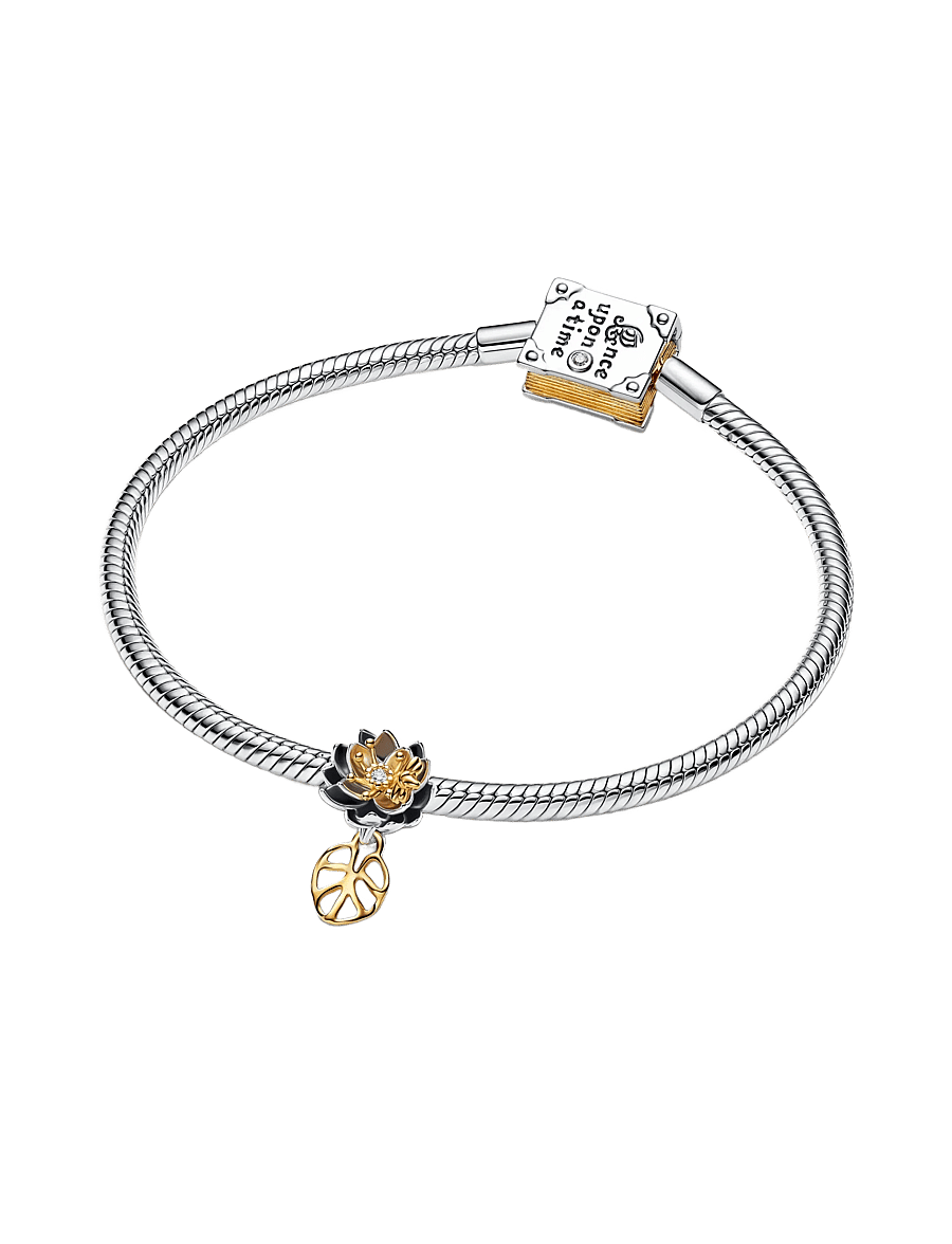 Pandora - Disney Princess Tiana Lotus Flower Lab-grown Diamond Charm - vedhæng - clear - 3