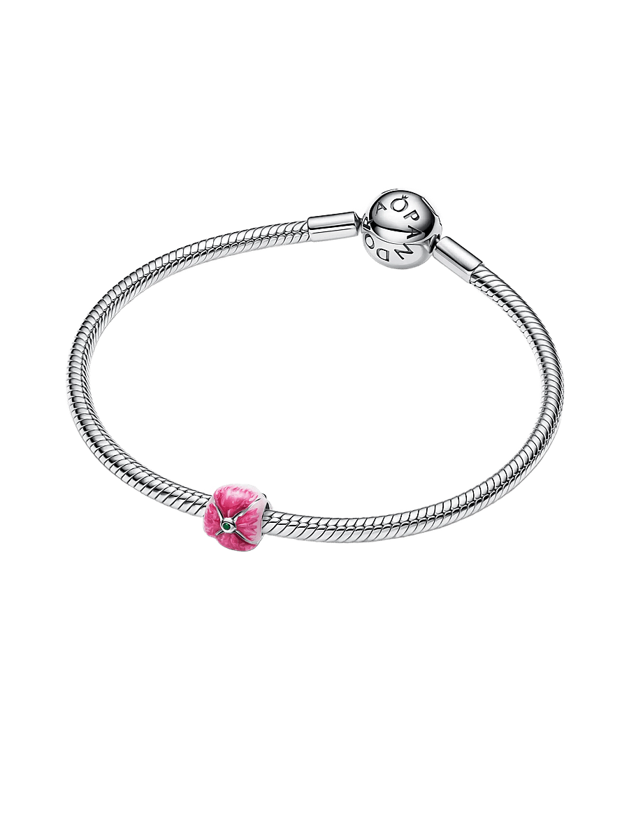 Pandora - Pink Tulip Charm - pendants - pink - 3