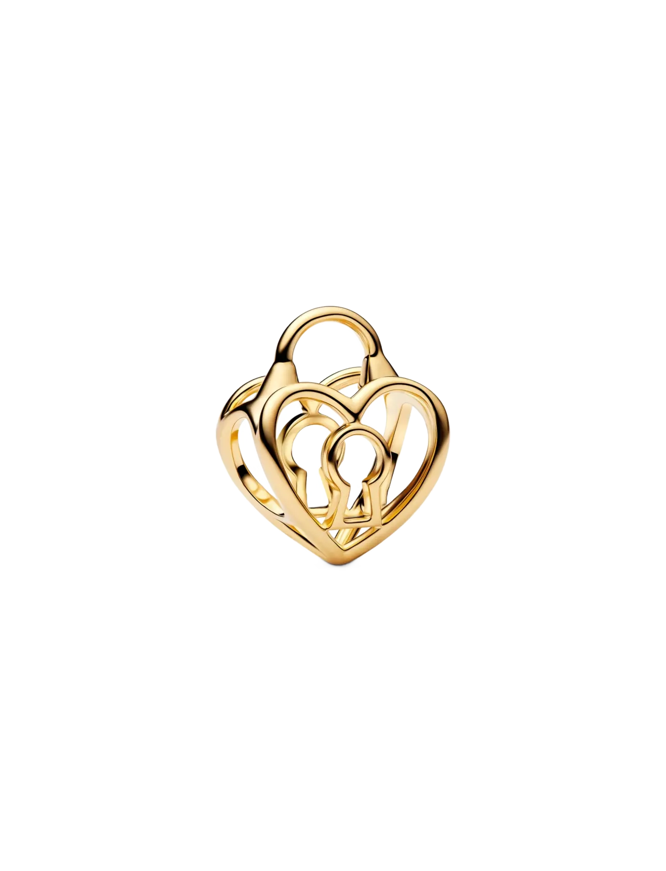 Pandora Openwork Heart Padlock Charm - Charms - NO COLOR / undefined