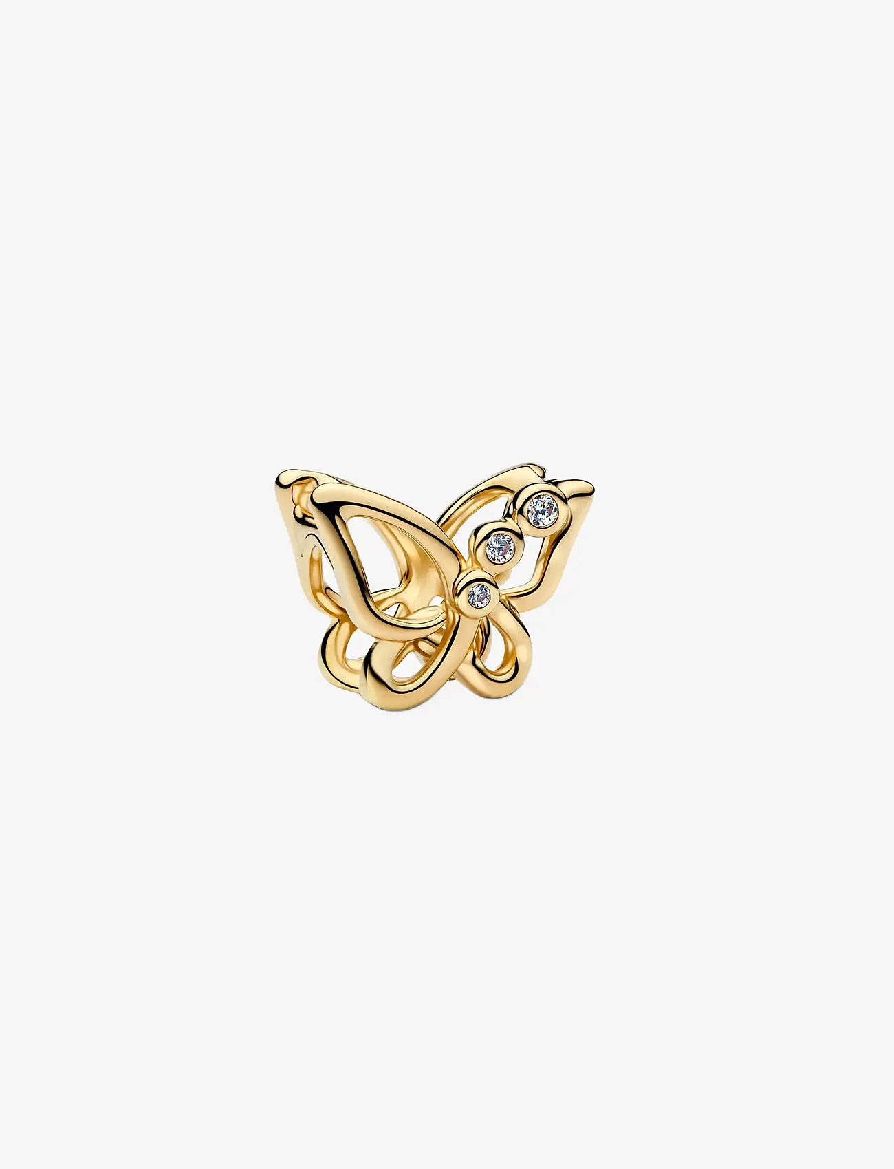 Pandora - Butterfly Openwork Charm - pendants - clear - 1