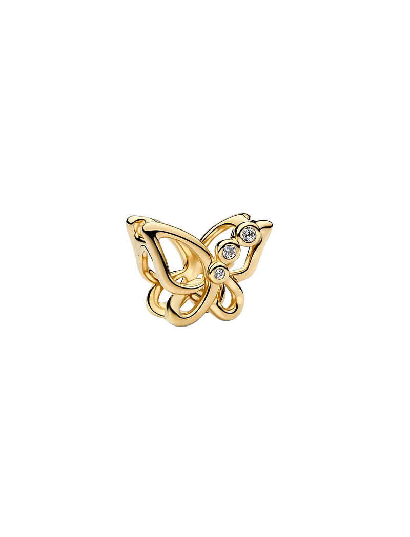 Pandora - Butterfly Openwork Charm - hängen & berlocker - clear - 1