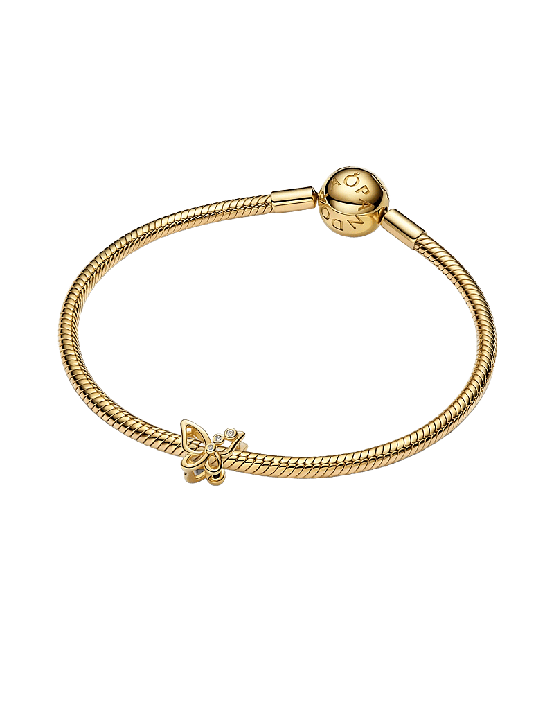 Pandora - Butterfly Openwork Charm - hängen & berlocker - clear - 3