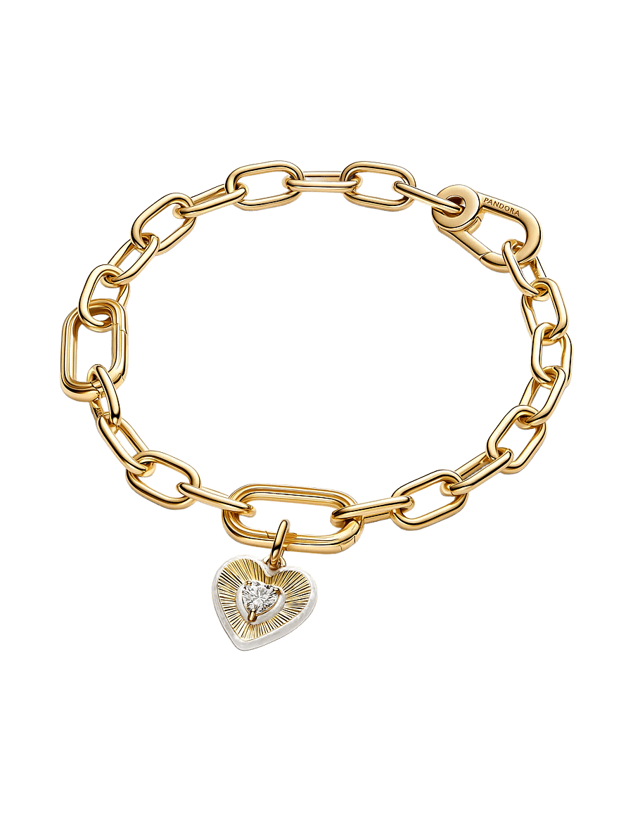 Pandora - White Heart Medallion Charm - vedhæng - white - 3