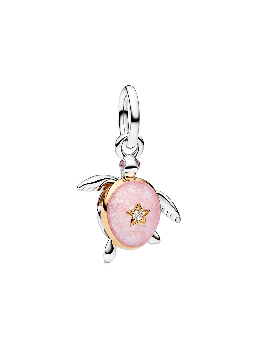 Pandora - Disney Tangled Flower 14k gold-plated - anhänger - pink - 1