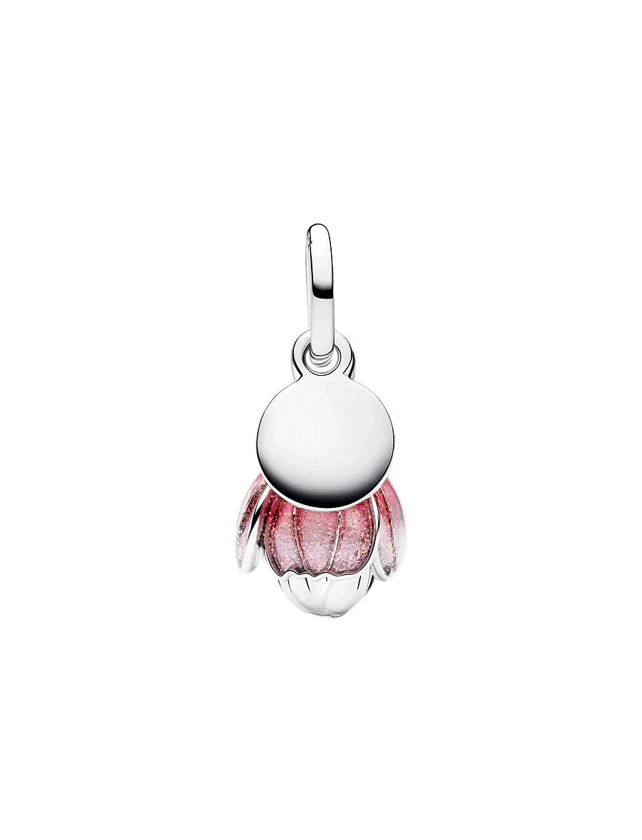 Pandora - Two-Tone Blooming Flower Dangle Charm - anhänger - pink - 2