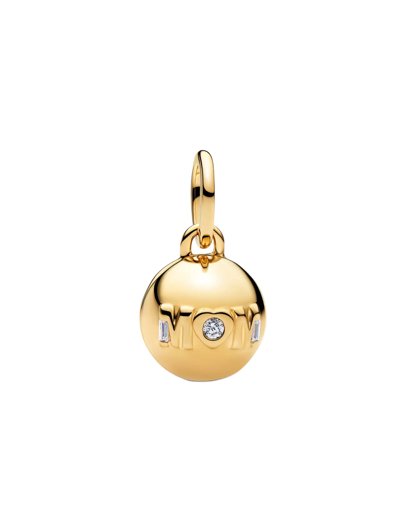 Pandora Mum Ball Clasp Charm - Valentines - BLACK / gold