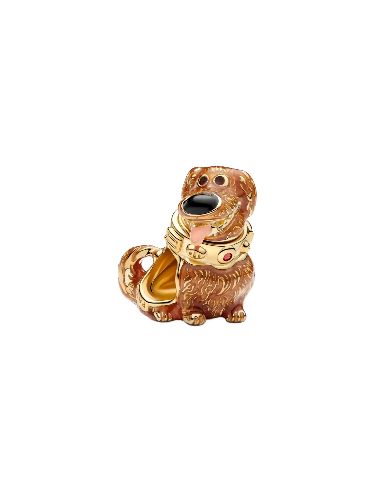 Pandora Disney Pixar Up Dug Charm - Charms - PINK / gold