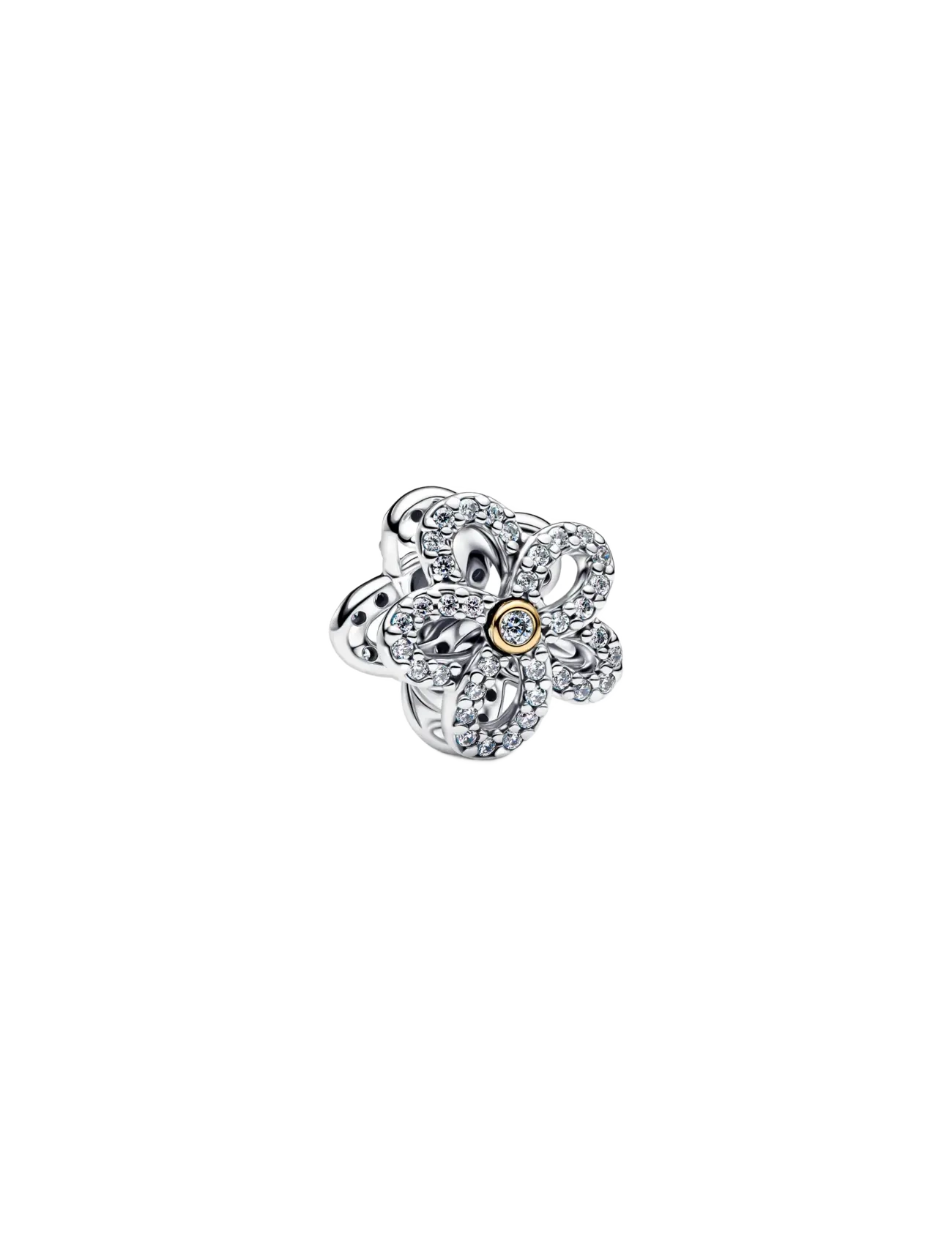 Pandora Pavé Flower Openwork Charm - For Her - CLEAR / undefined