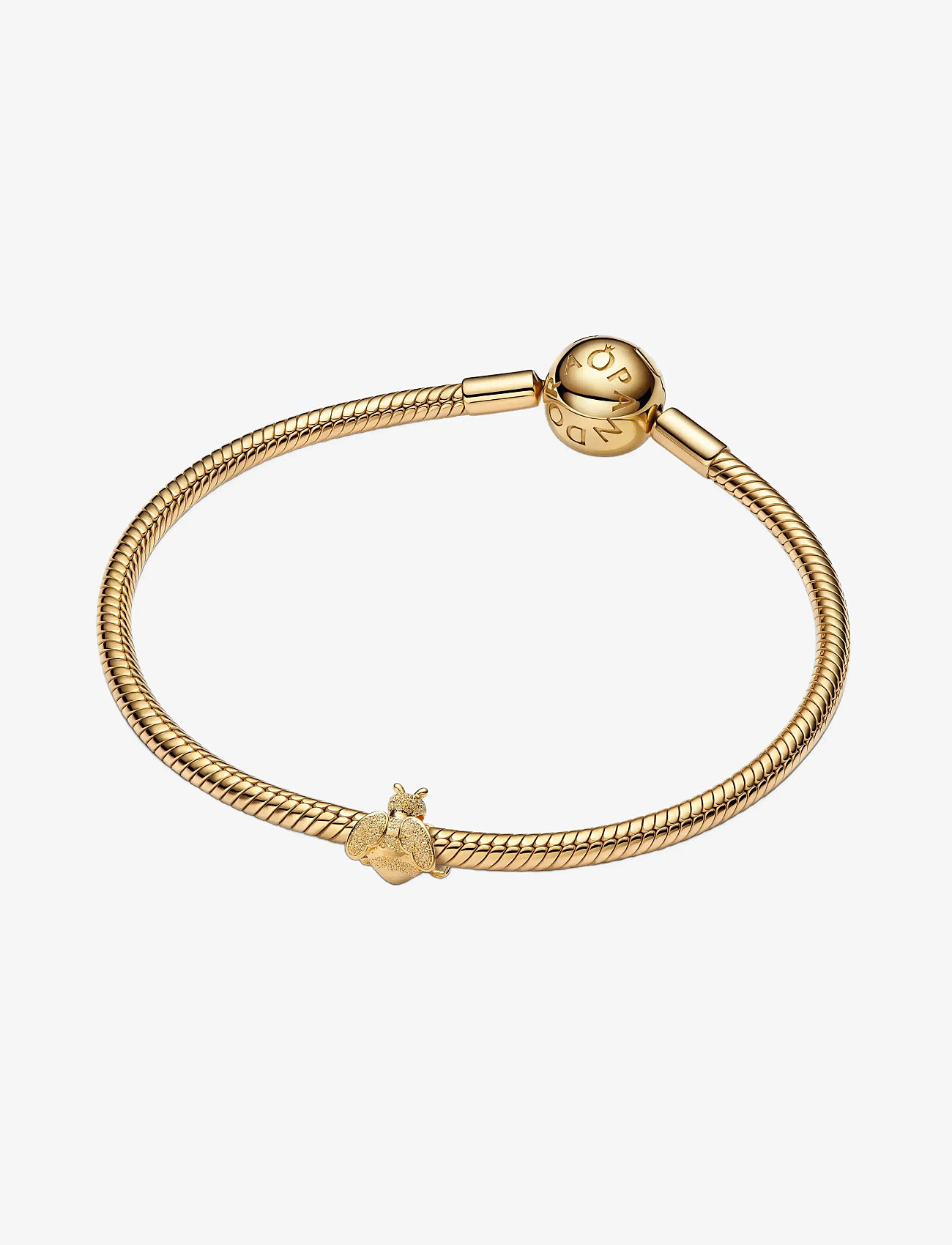 Pandora - Textured Bee Mini Charm - hängen & berlocker - no color - 2