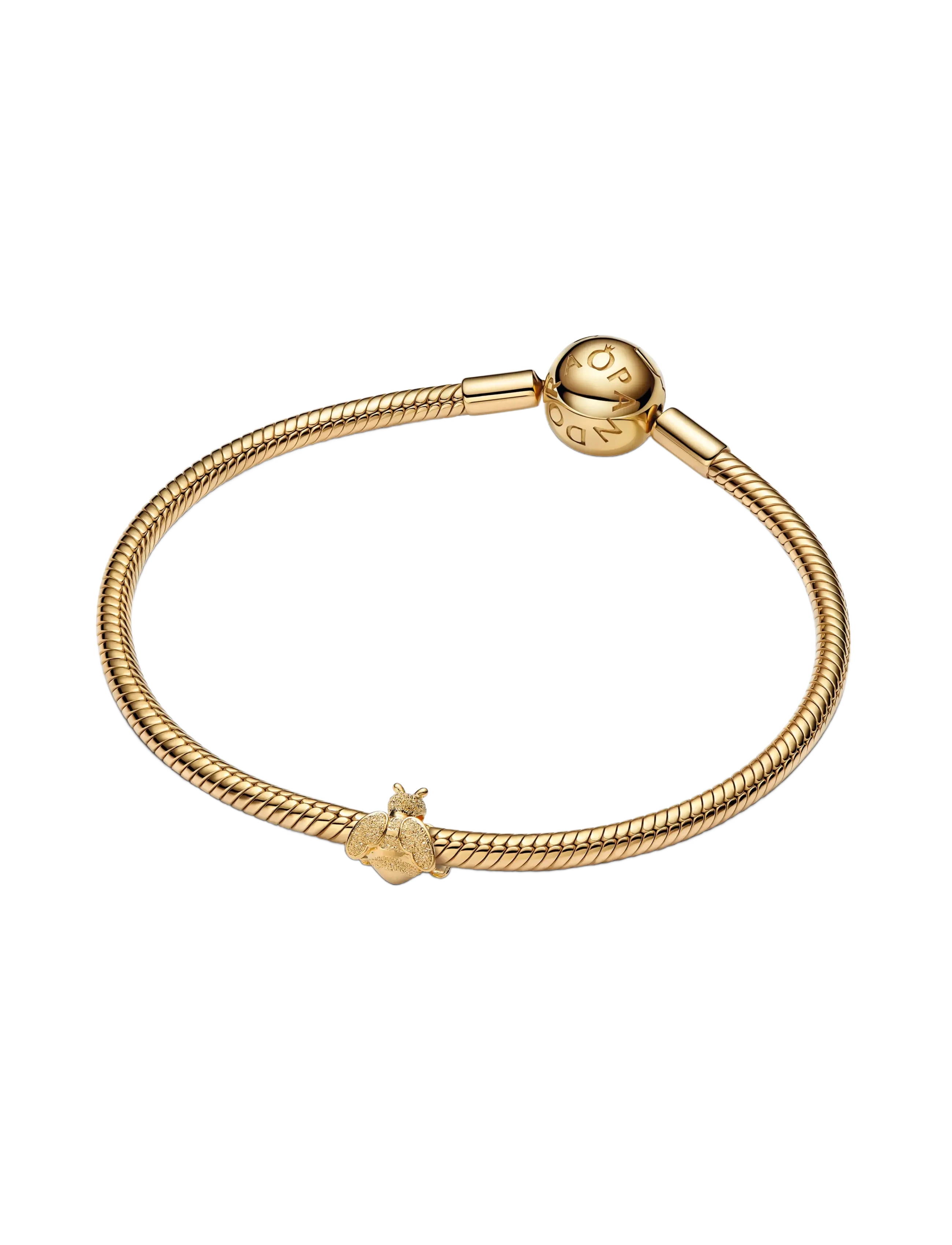 Pandora - Textured Bee Mini Charm - pendants - no color - 2
