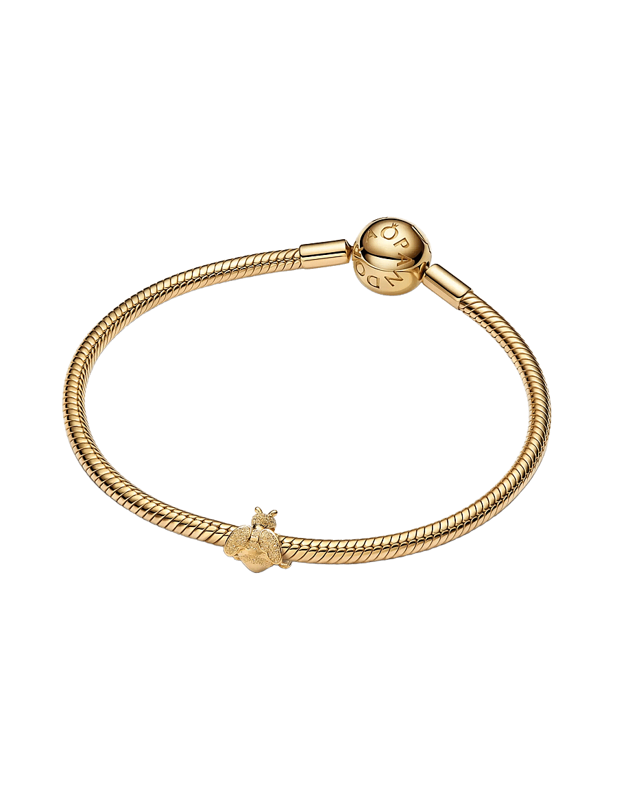 Pandora - Textured Bee Mini Charm - hangers - no color - 2