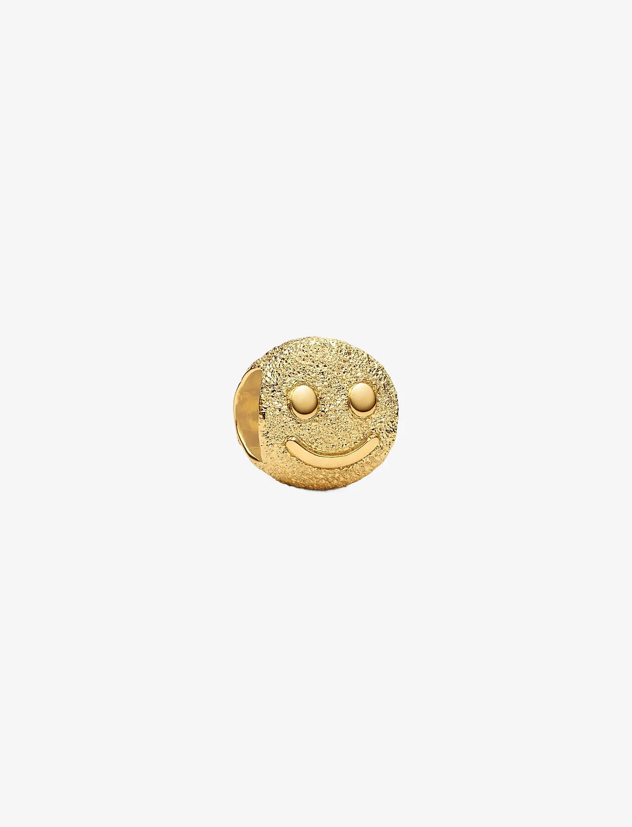 Pandora - Textured Happy Face Mini Charm - vedhæng - no color - 0