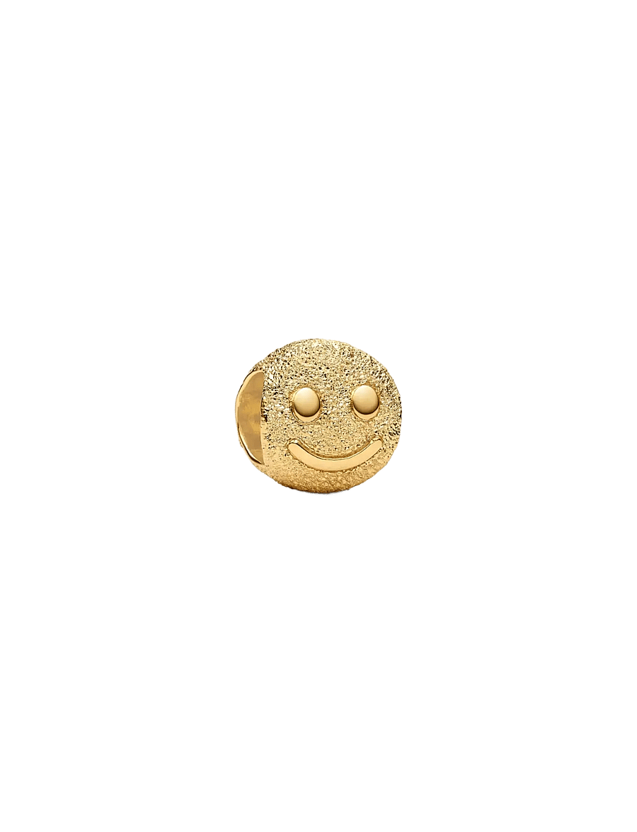 Pandora - Textured Happy Face Mini Charm - anhänger - no color - 0