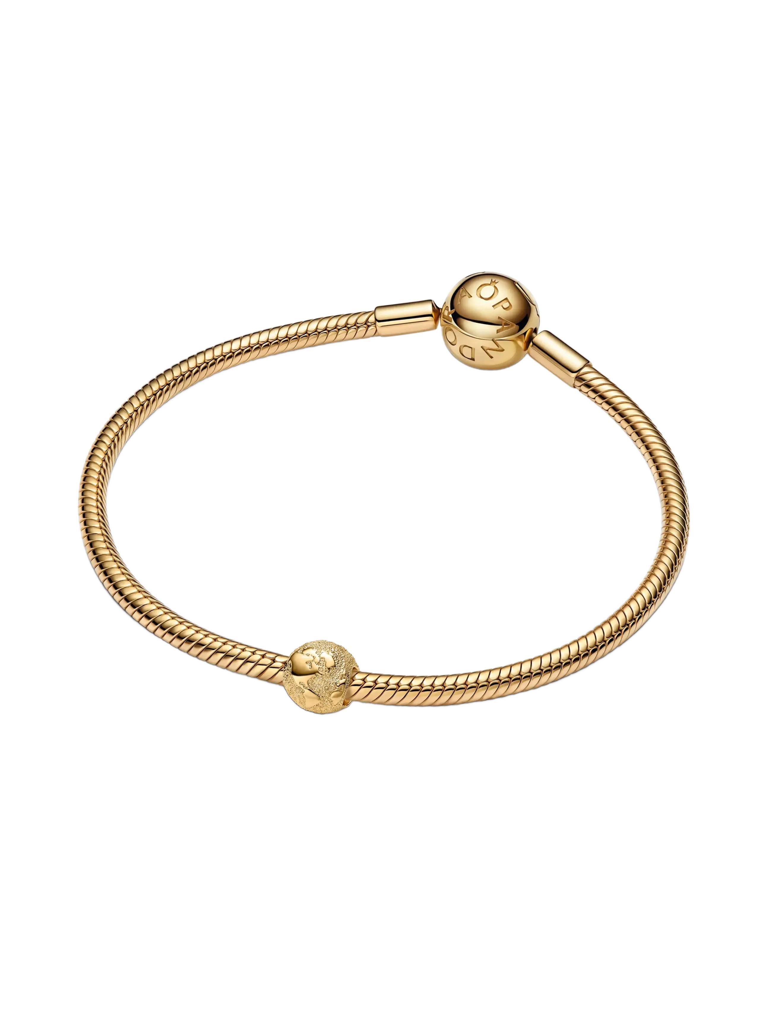Pandora - Textured Globe Mini Charm - pendants - no color - 1