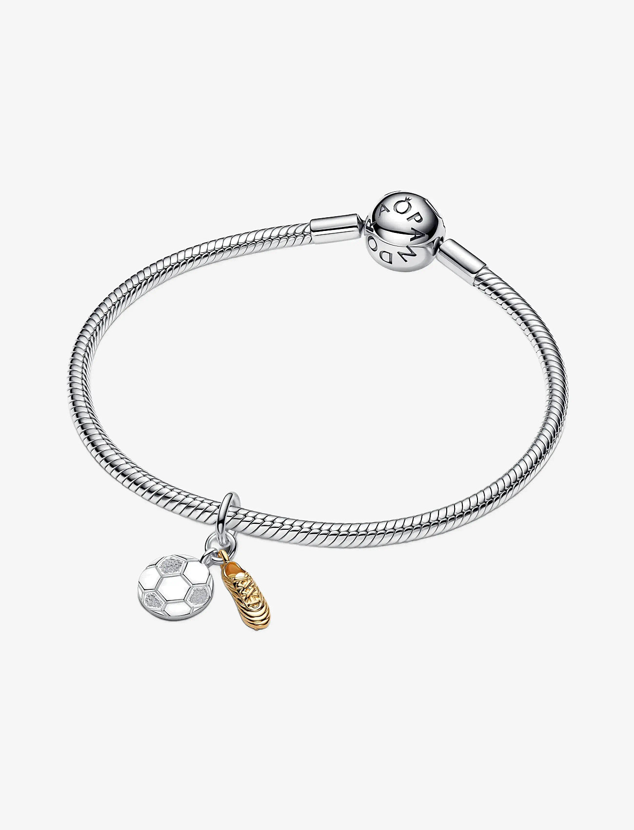 Pandora - Soccer Shoe Double Dangle Charm - pendants - no color - 3