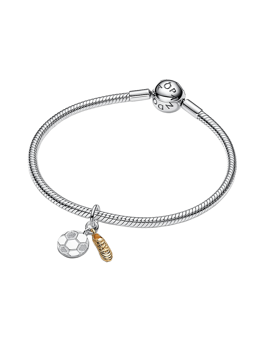 Pandora - Soccer Shoe Double Dangle Charm - vedhæng - no color - 3