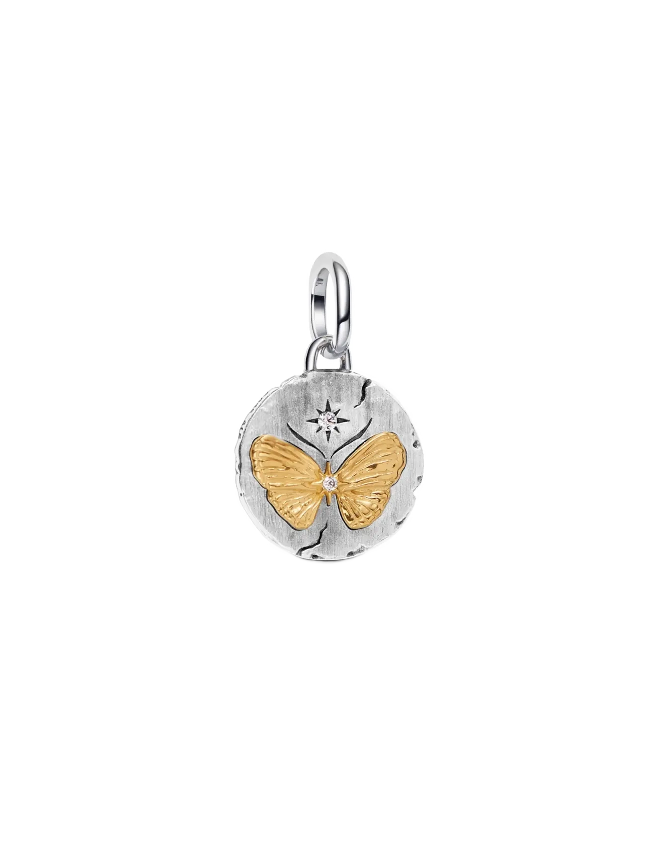 Pandora Butterfly Medallion Charm - Basplagg - CLEAR / undefined